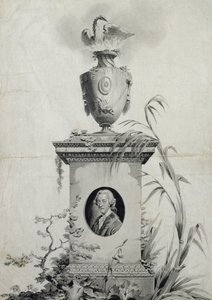 Conception pour la page de titre des œuvres complètes du Dr Thomas Arne (1710-78) - Edward Francis Burney